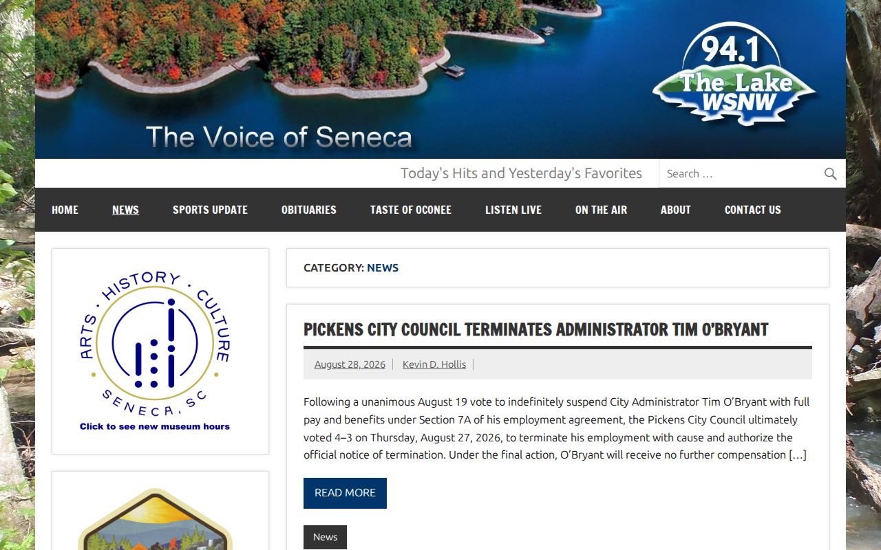 Pickens County crime news record source from WSNW